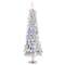 Glitzhome® 4.5ft Pre-Lit Flocked Artificial Christmas Tree, Warm White Lights